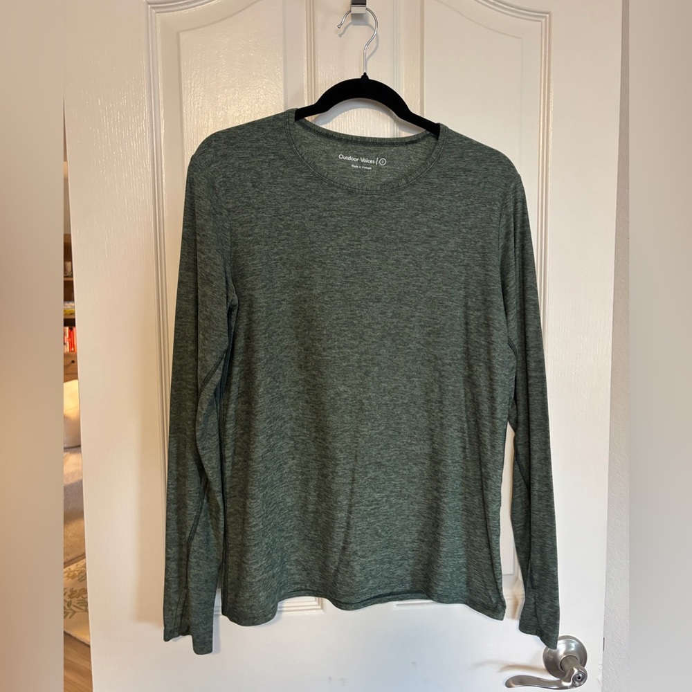 OV Cloudknit Forest Green Oversized Long Sleeve Tee